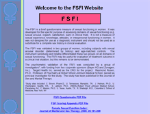 Tablet Screenshot of fsfiquestionnaire.com